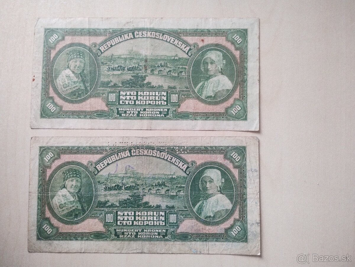 predám staré bankovky československo - 2