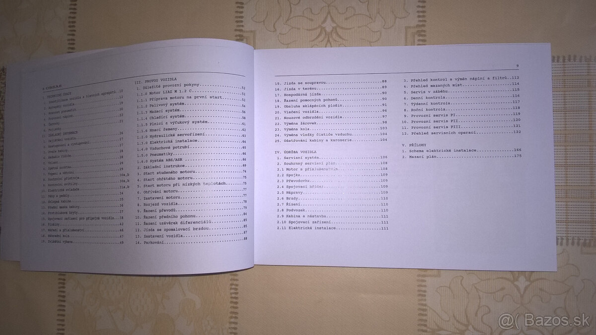 Návod k obsluhe LIAZ 300 - 2