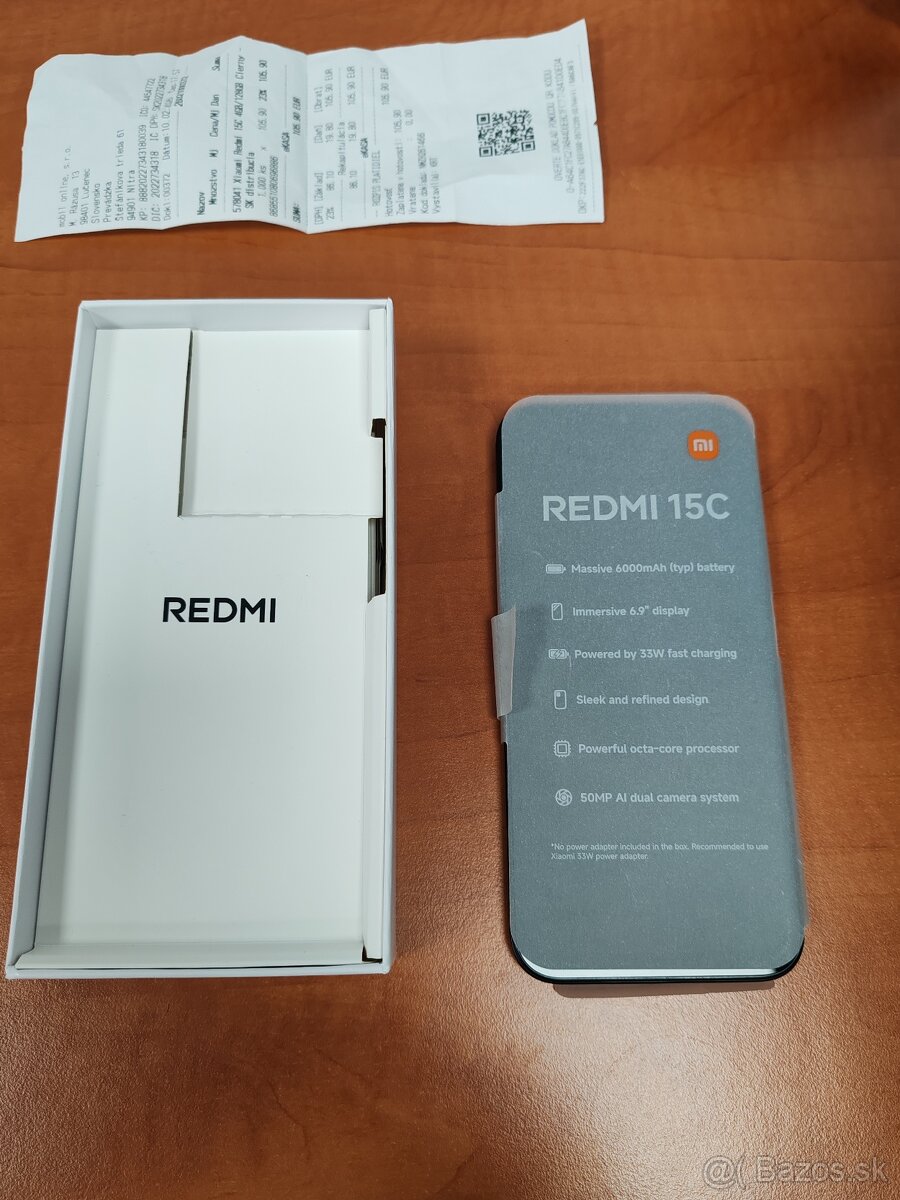 Redmi 15C čierny 128GB novg - 2