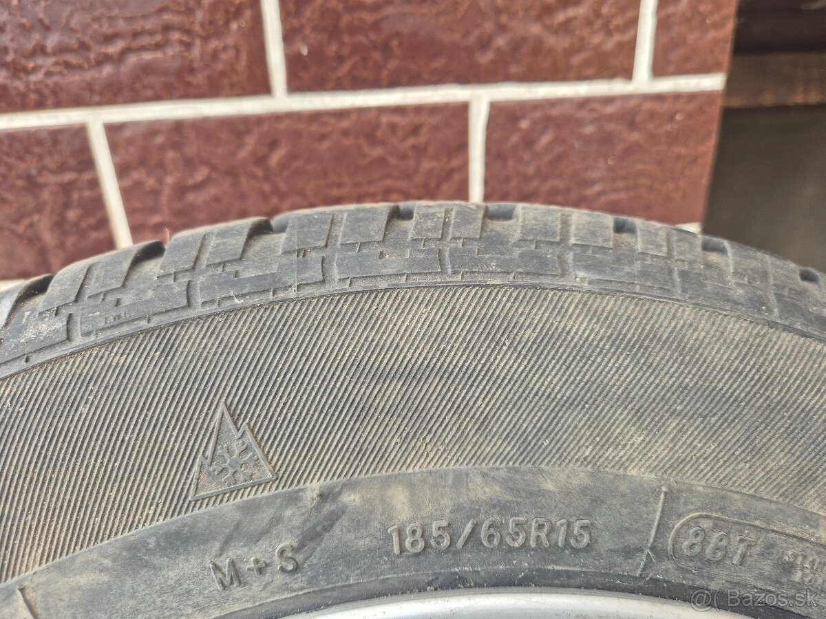 Predám 185/65 r15 kolesá s diskami - 2