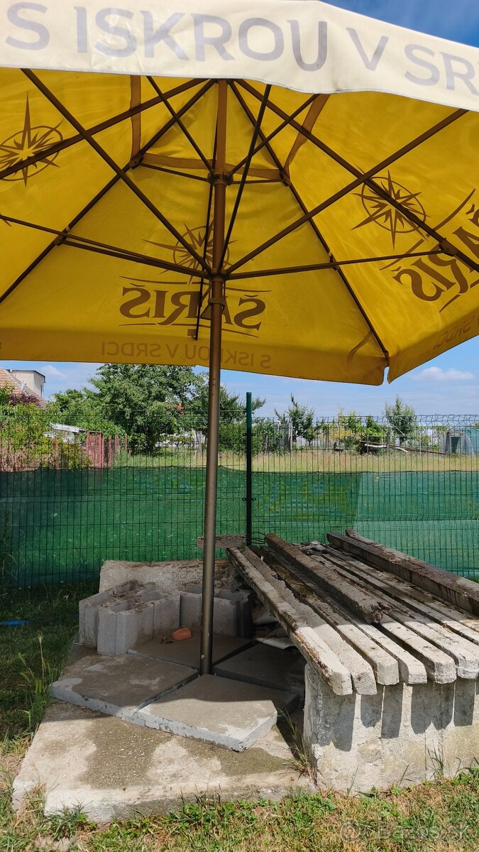 Slnečník 3,5 x 3,5m komplet - 2