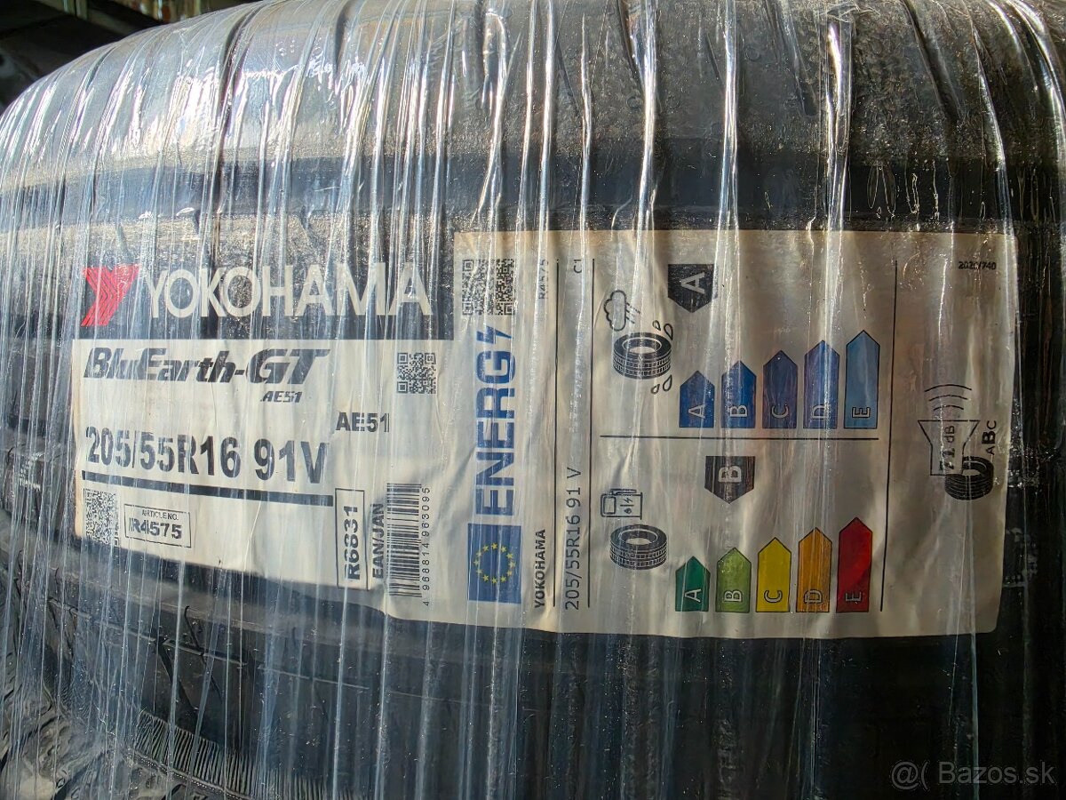 205/55 r16 91v yokohama letné - 2