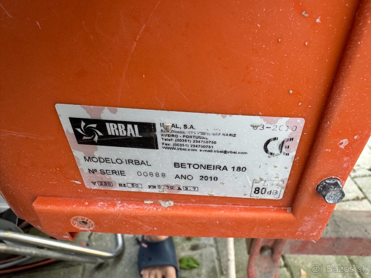 Predám miešačku IRBAL 180 - 2