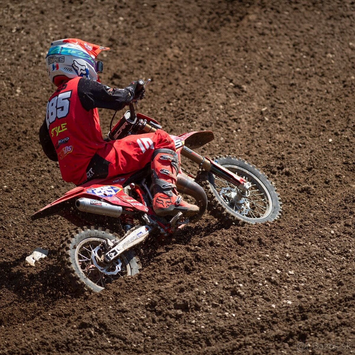 detské oblečenie červené set dres nohavice shot - 2