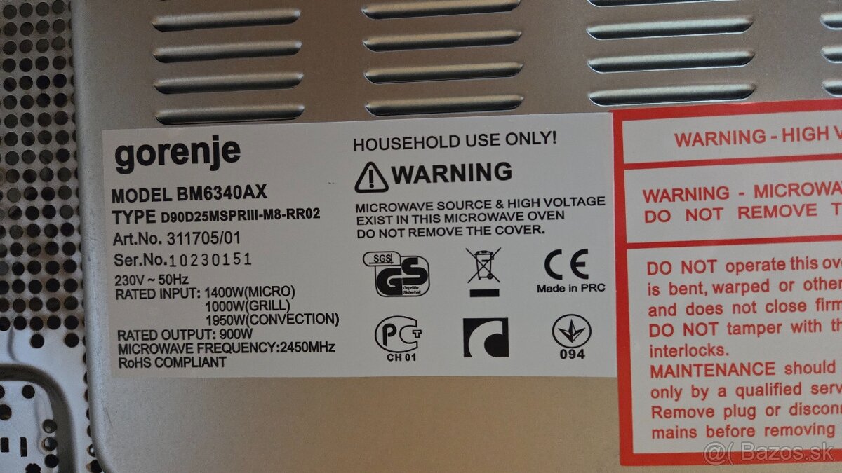 Gorenje BM6340 AX Mikrovlná rúra - 2