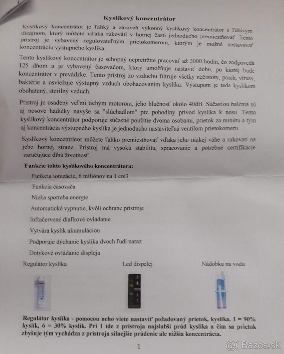 Kyslíkový koncentrátor - 2