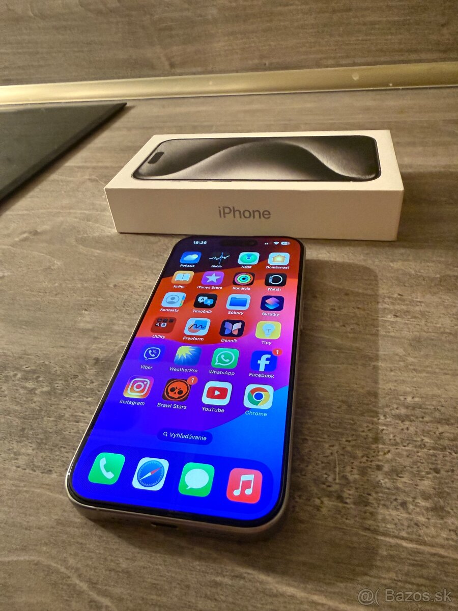 Iphone 15 PRO 512 GB biely v perfektnom stave bez škrabancov - 2