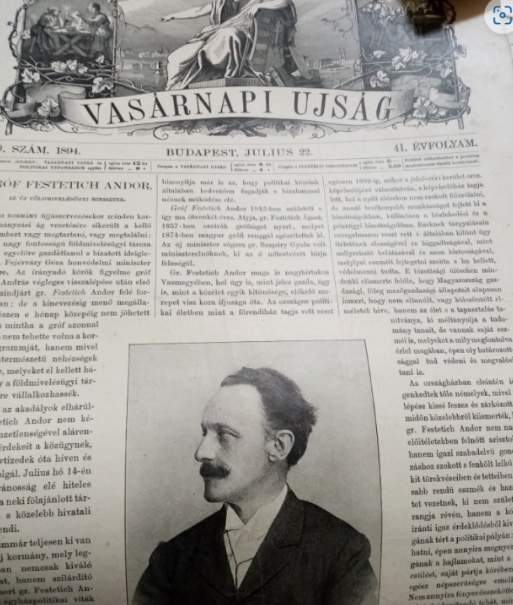 Predám 130 ročný maďarský časopis - 2