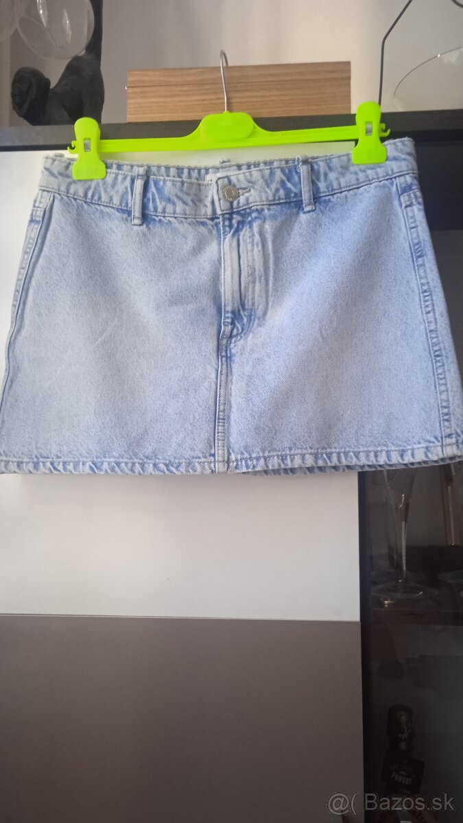 Zara riflova mini sukňa - 2