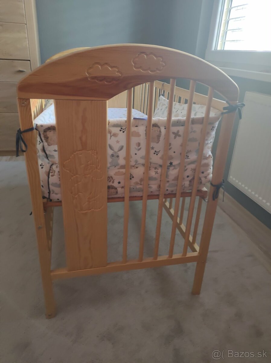 Detská postieľka 120x60 s príslušenstvom - 2