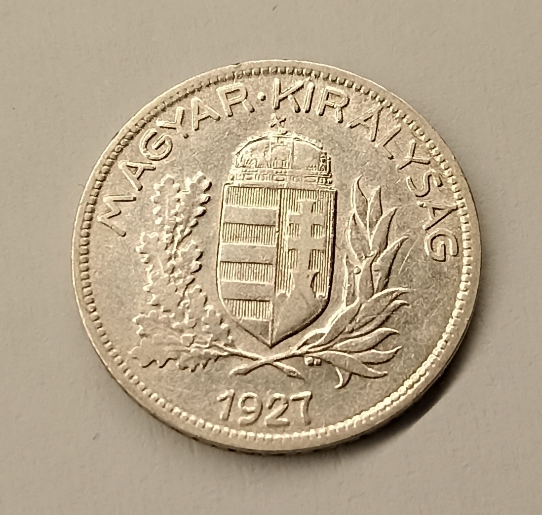 1 pengö Maďarské kráľovstvo 1927 - 2