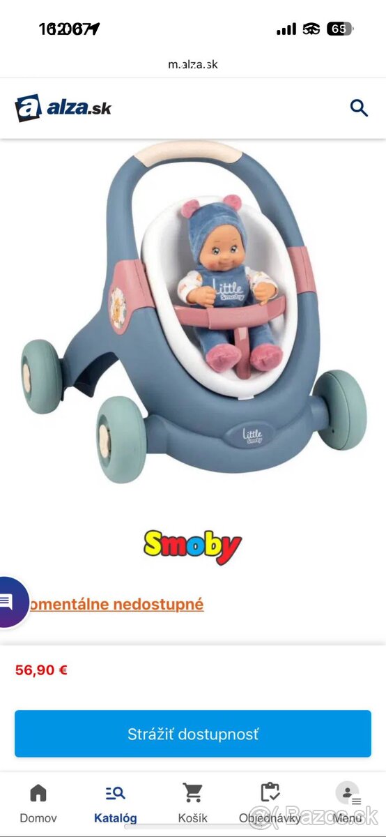 Chodítko a kočík pre bábiku Smoby - 2