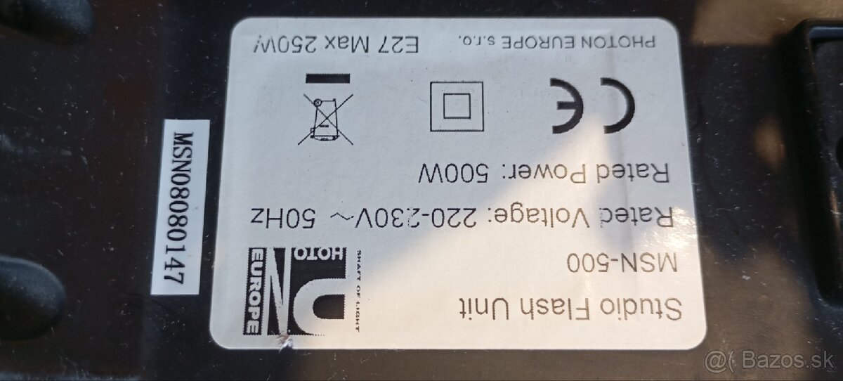 Štúdiové blesky Photon 500w set statívy - 2