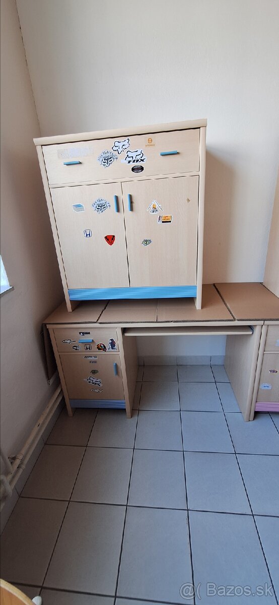 Predám písací stôl a komodu pre dievča aj chlapca - 2