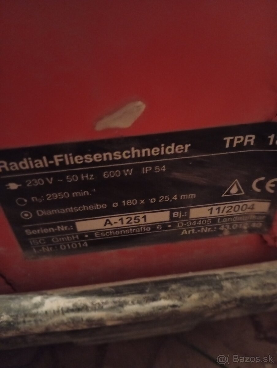 RADIALNY REZAC dlažby a podlahy - 2