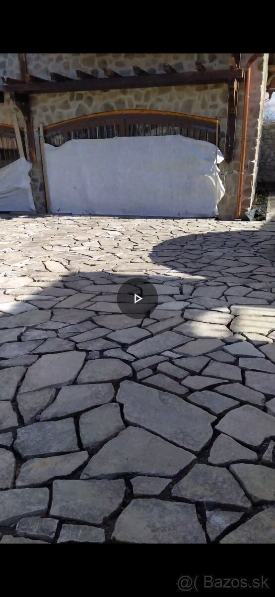 Kamenárske práce, oporné múry, chodníky a svahy z kameňa, - 2