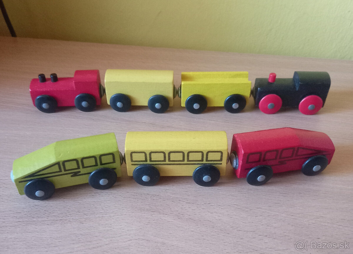 IKEA drevene vlaciky,vagony - 2