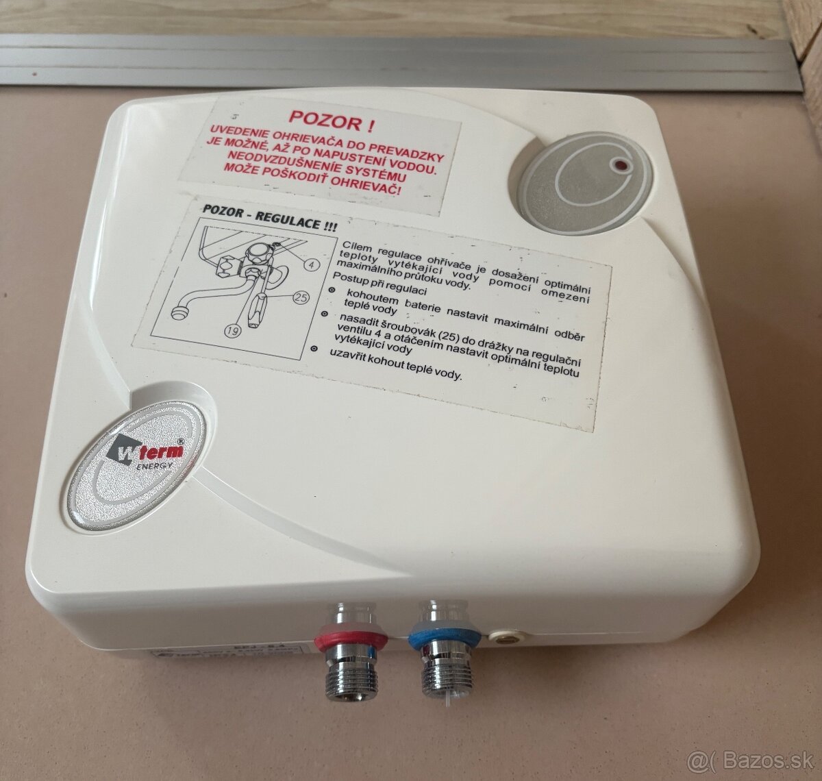 Elektrický prietokový ohrievač vody - 2