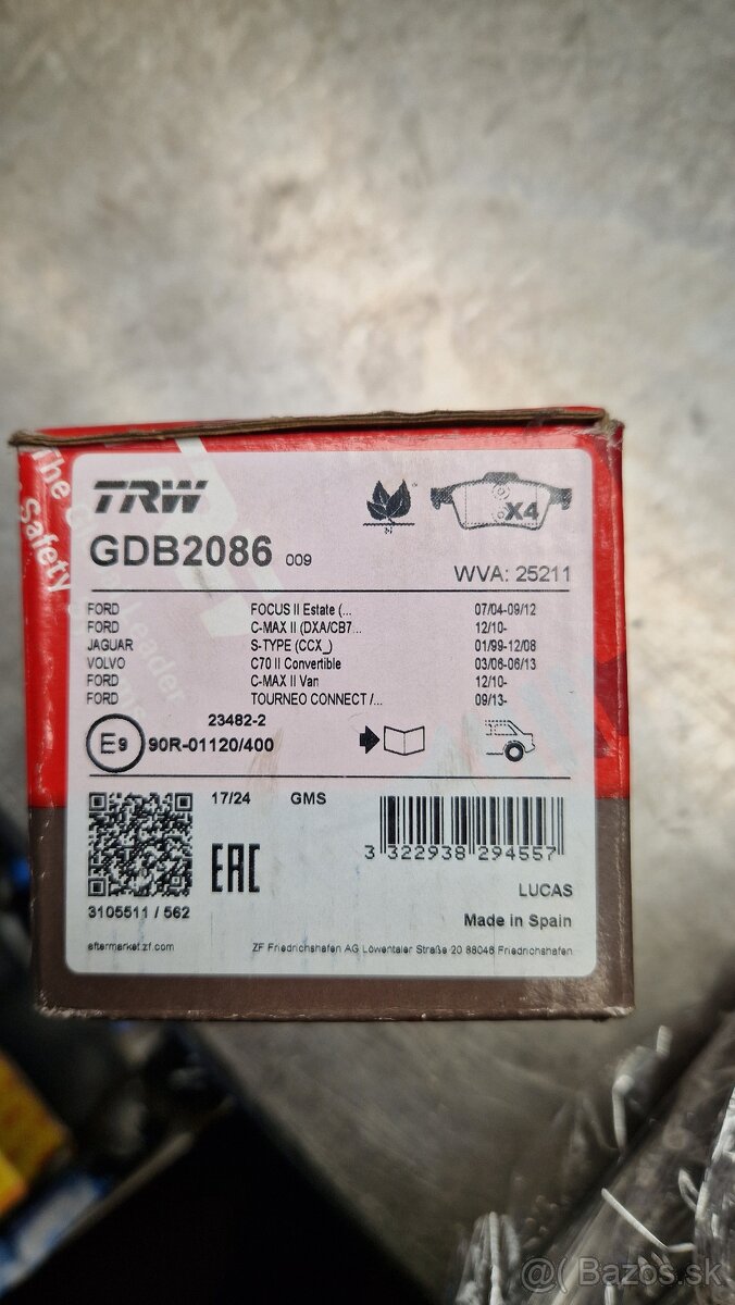 Brzdove oblozenie - 2