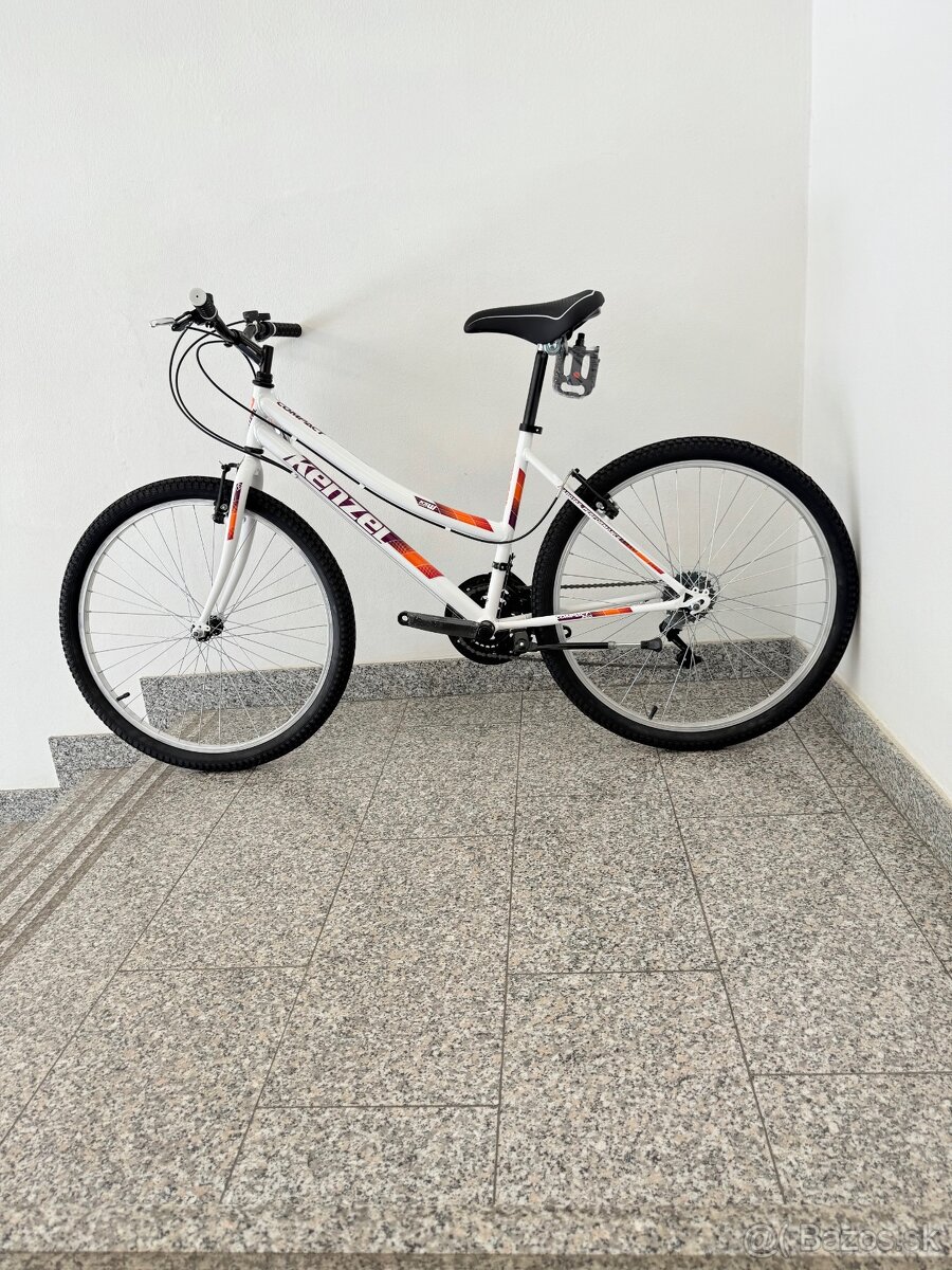 Kenzel COMPACT, 26, bicykel dámsky , veľ. 17, biely - 2