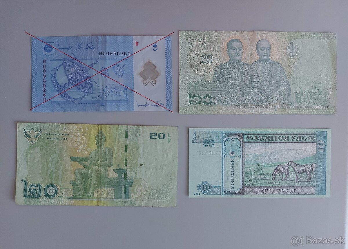 Zbierka bankoviek - rôzne po 1.5eur - 2