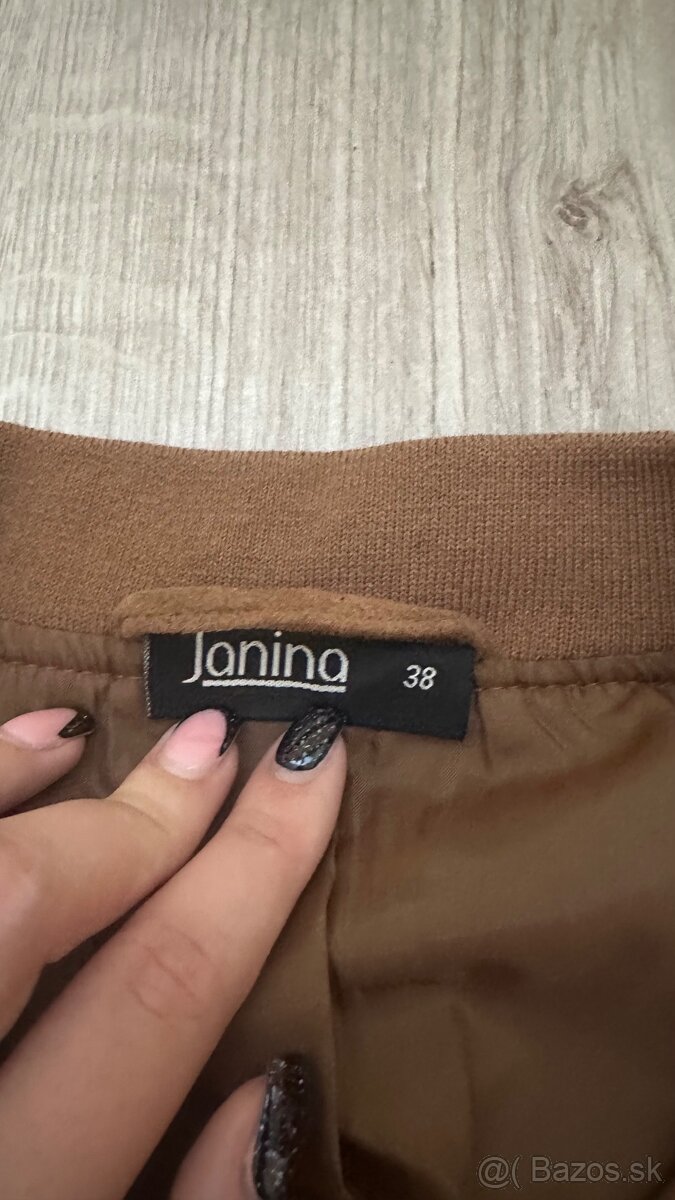 Koženková hnedá bunda - 2