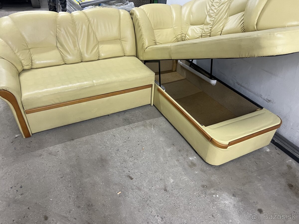 Kožená sedačka v tvare L - 2