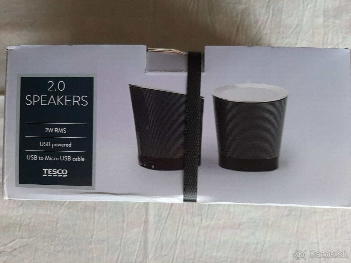 Predam nove stereo reproduktory Tesco 2W RMS - 2