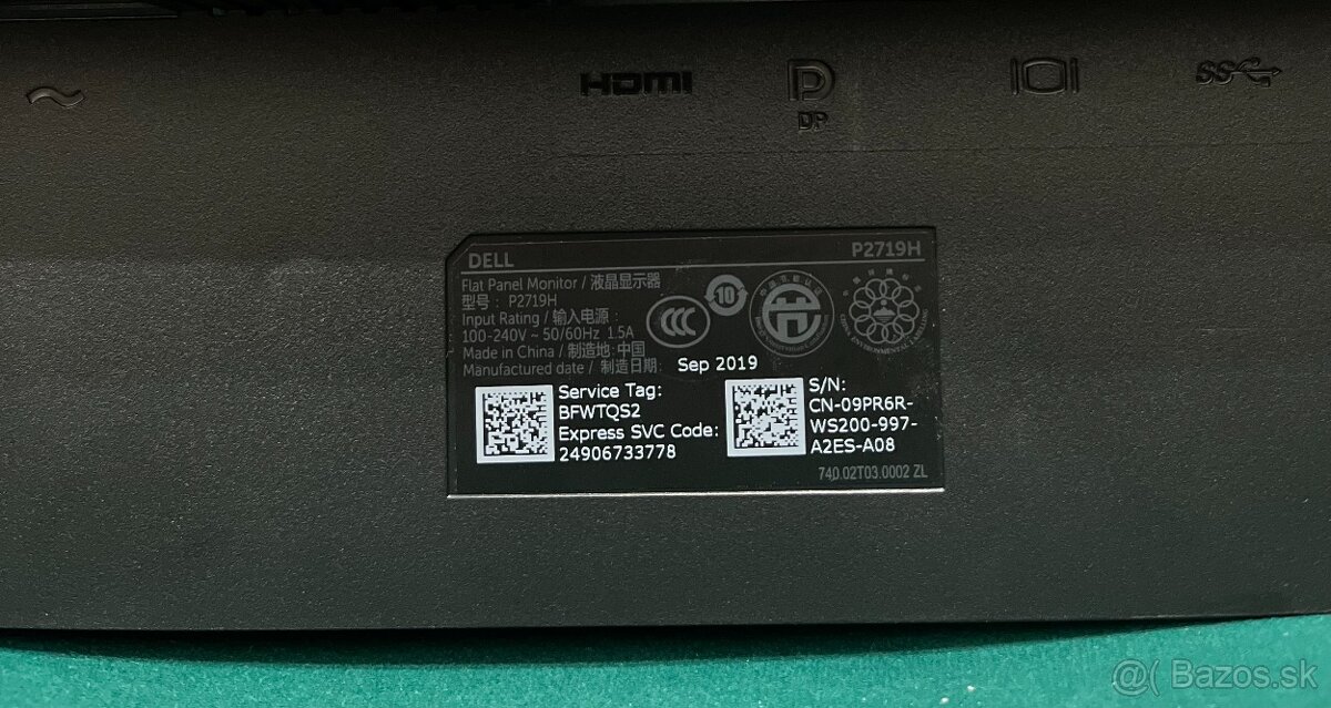 Monitor Dell P2719H - 2