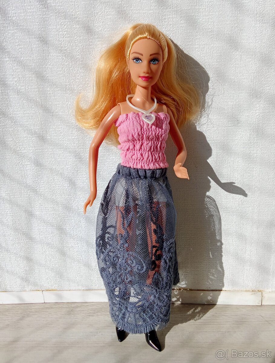 Bábika módna diva blondínka s copom a doplnkami - 2