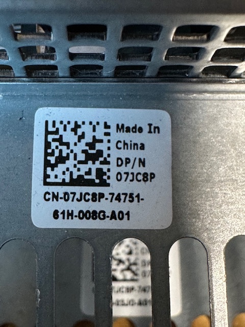 Ramik Dell PowerEdge #07JC8P - 2