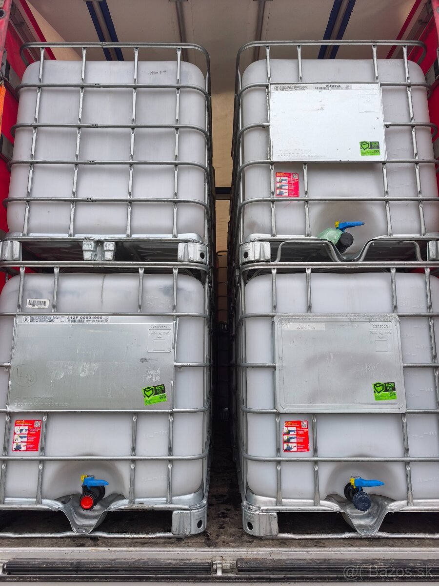 Predám 1000l ibc kontajnery plastová nádrž sud - 2
