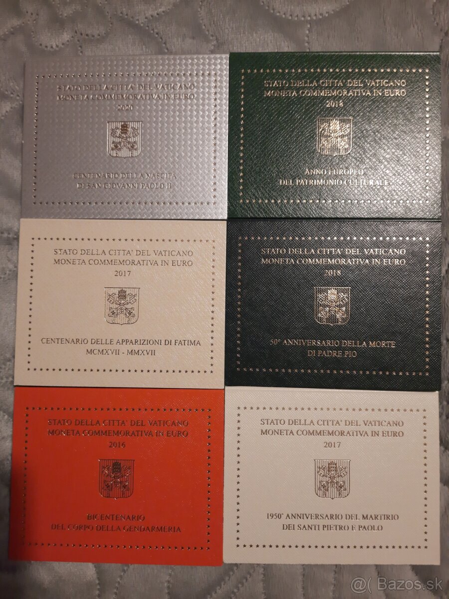 Predam VATIKAN pamätne mince. - 2