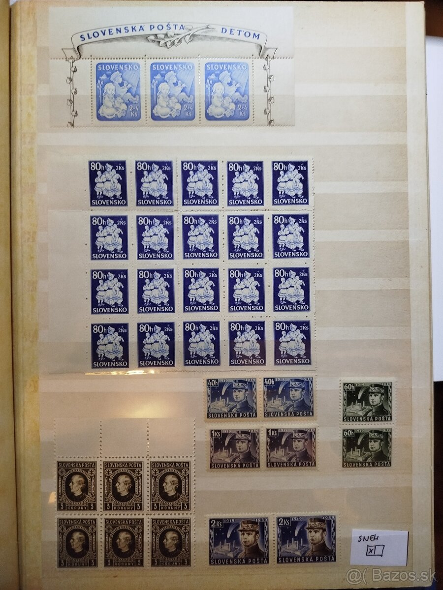 zostava známok - Slovenský štát - 2