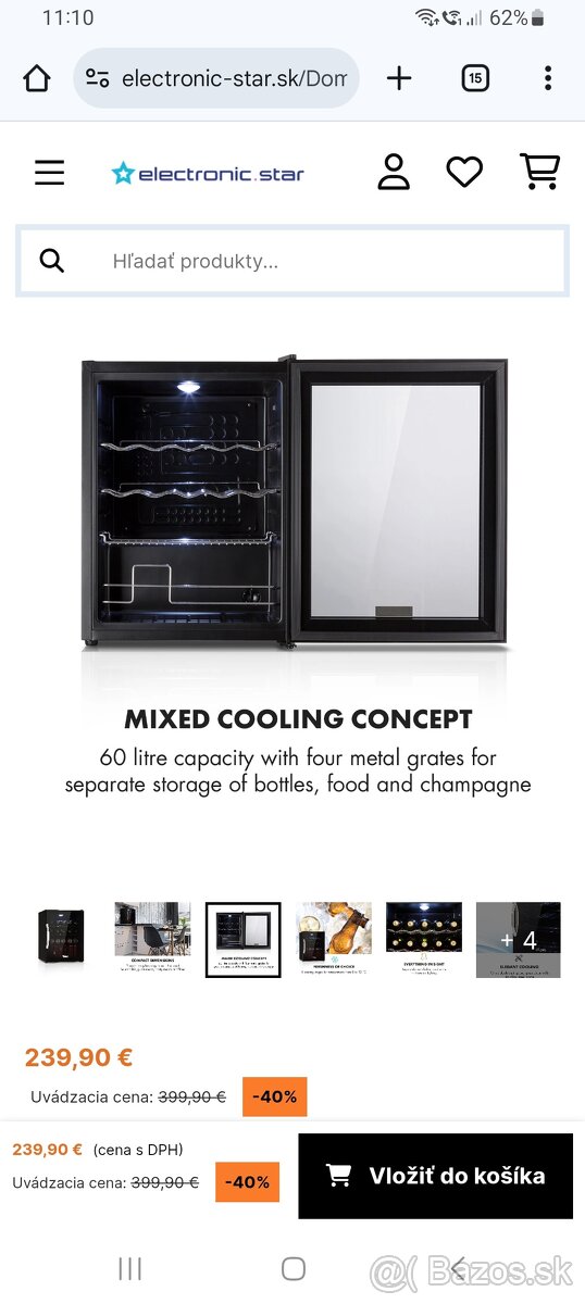 KLARSTEIN chladnička 60L - 2