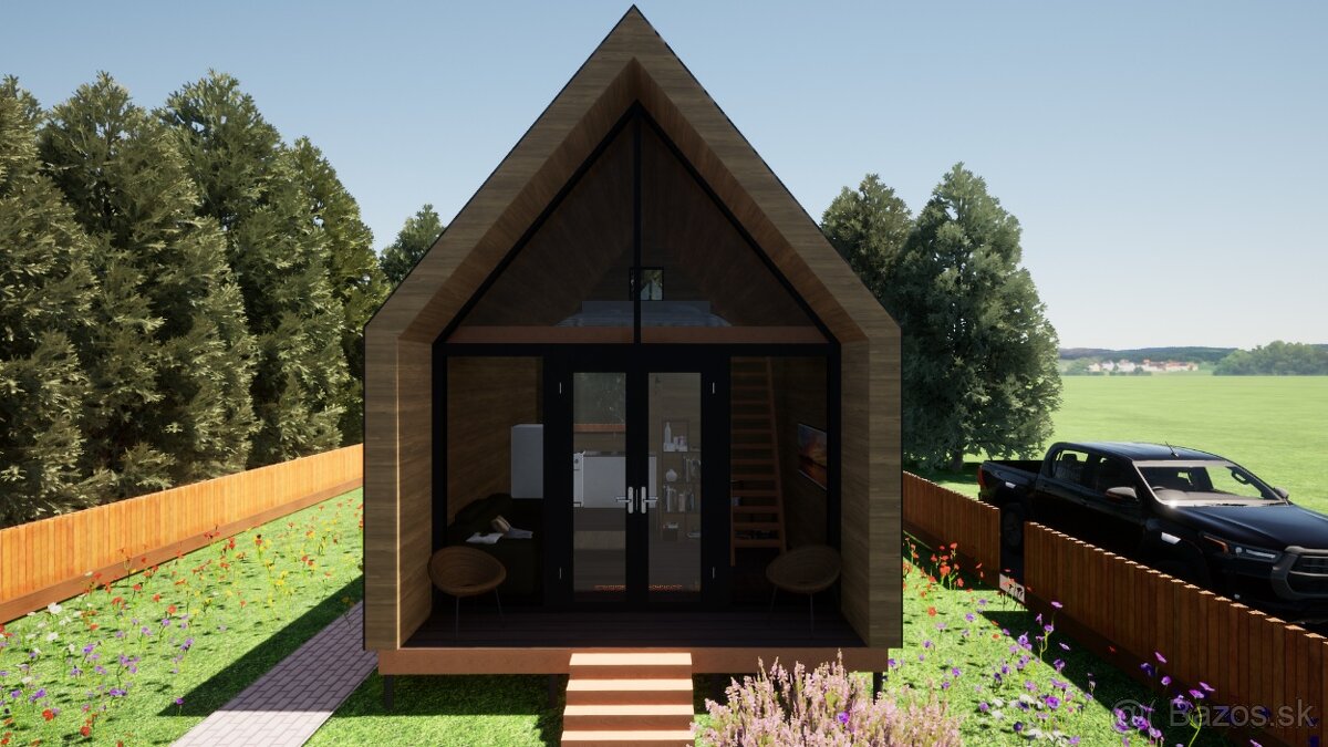 Moderná chata v škandinávskom štýle - 2