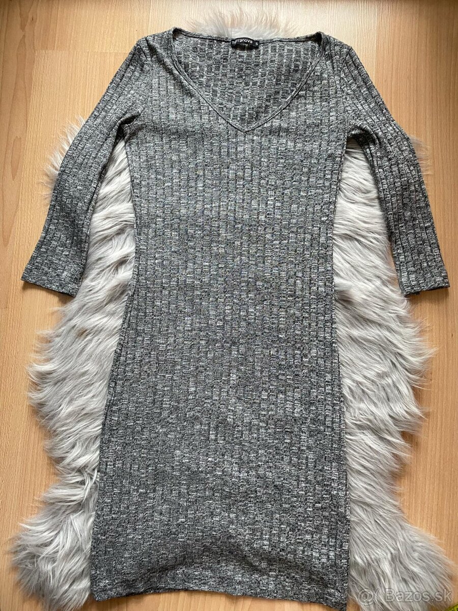 2x šaty s dlhým rukávom - 2