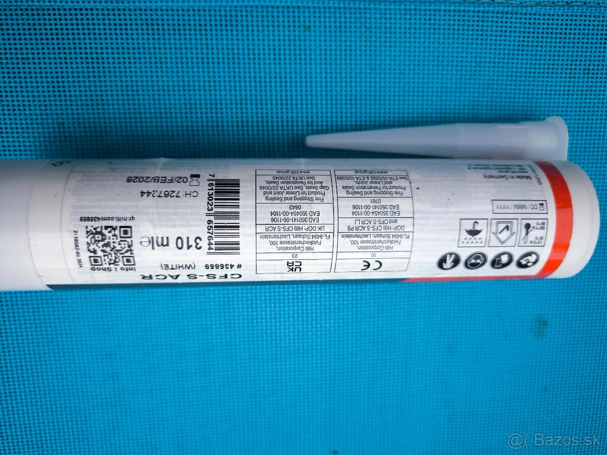 Akrylátový protipožiarny tmel hilti - 2