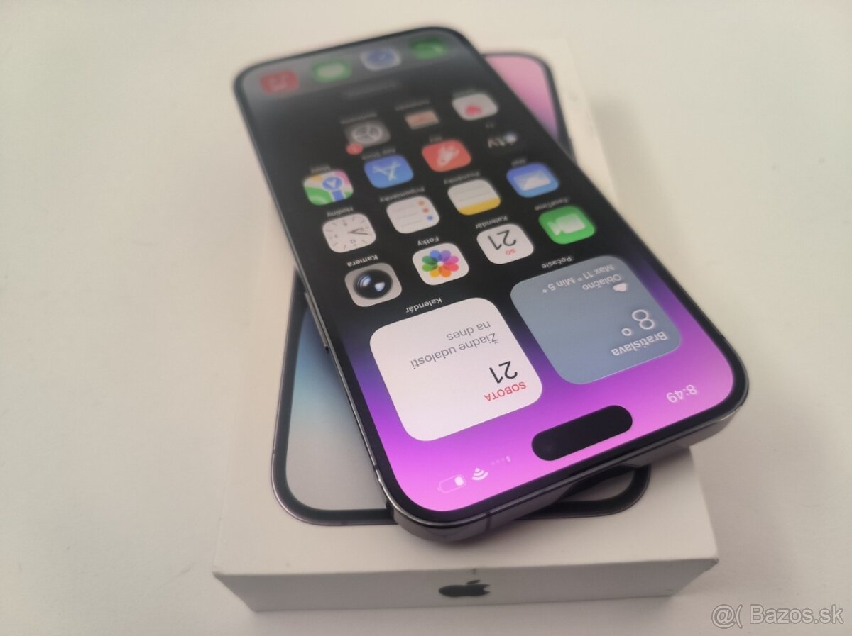 apple iphone 14 PRO MAX 1TB Purple / Batéria 86% - 2