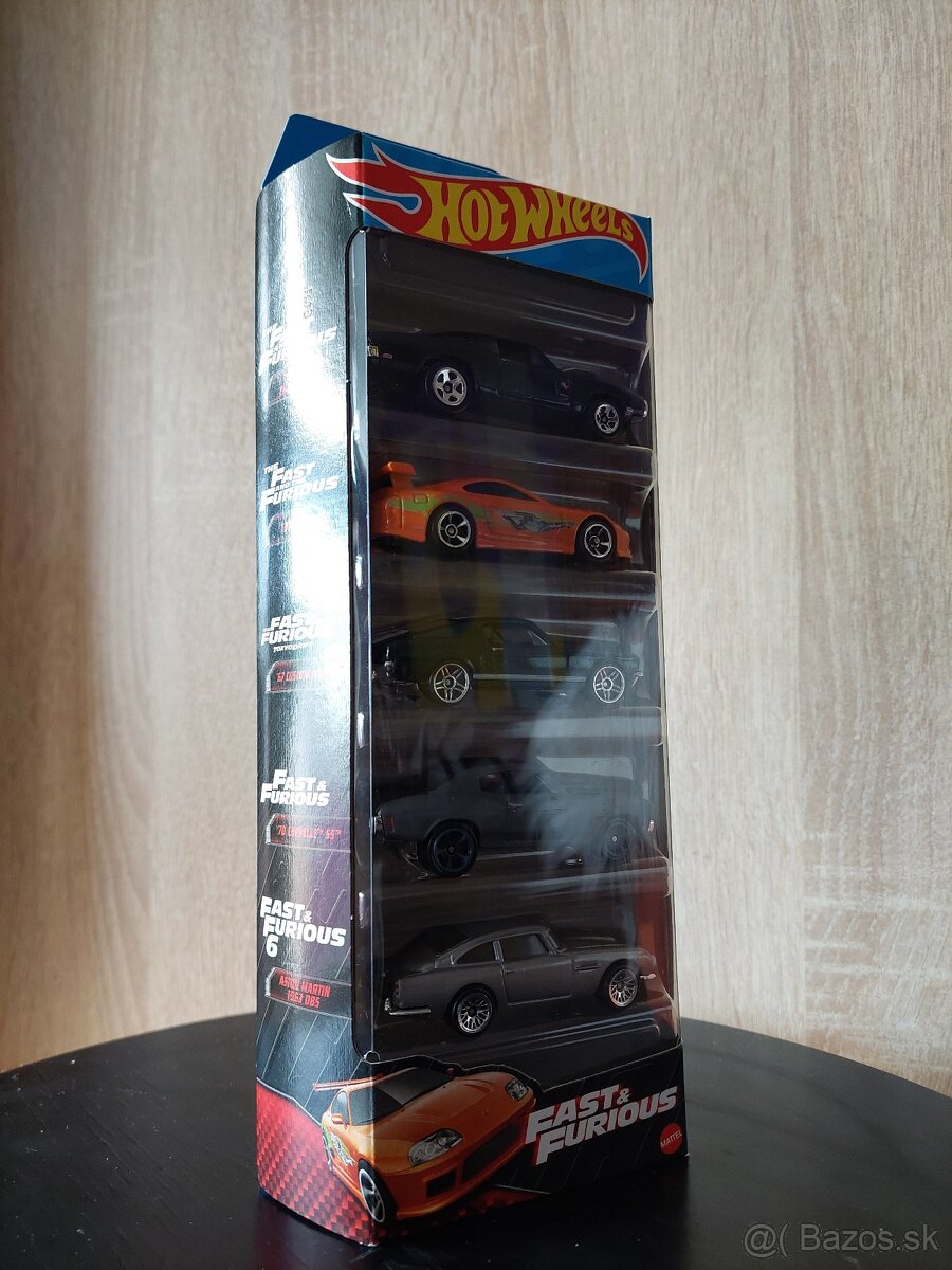 Hot Wheels Fast & Furious 5-Pack – zberateľská sada (1:64) - 2