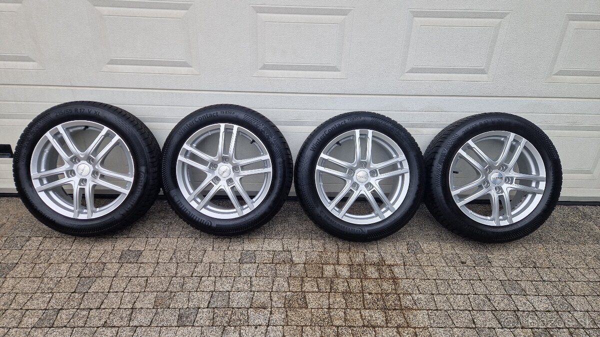 Zimné alu 215/55 R17, 5x112, Continental 870TS - 2