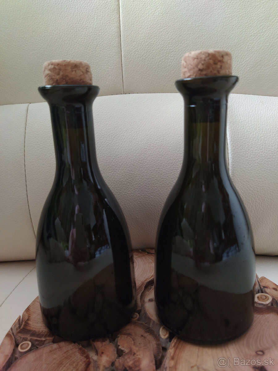 Fľaša na ocot/olej a sklenené fľaštičky (osobný odber) - 2