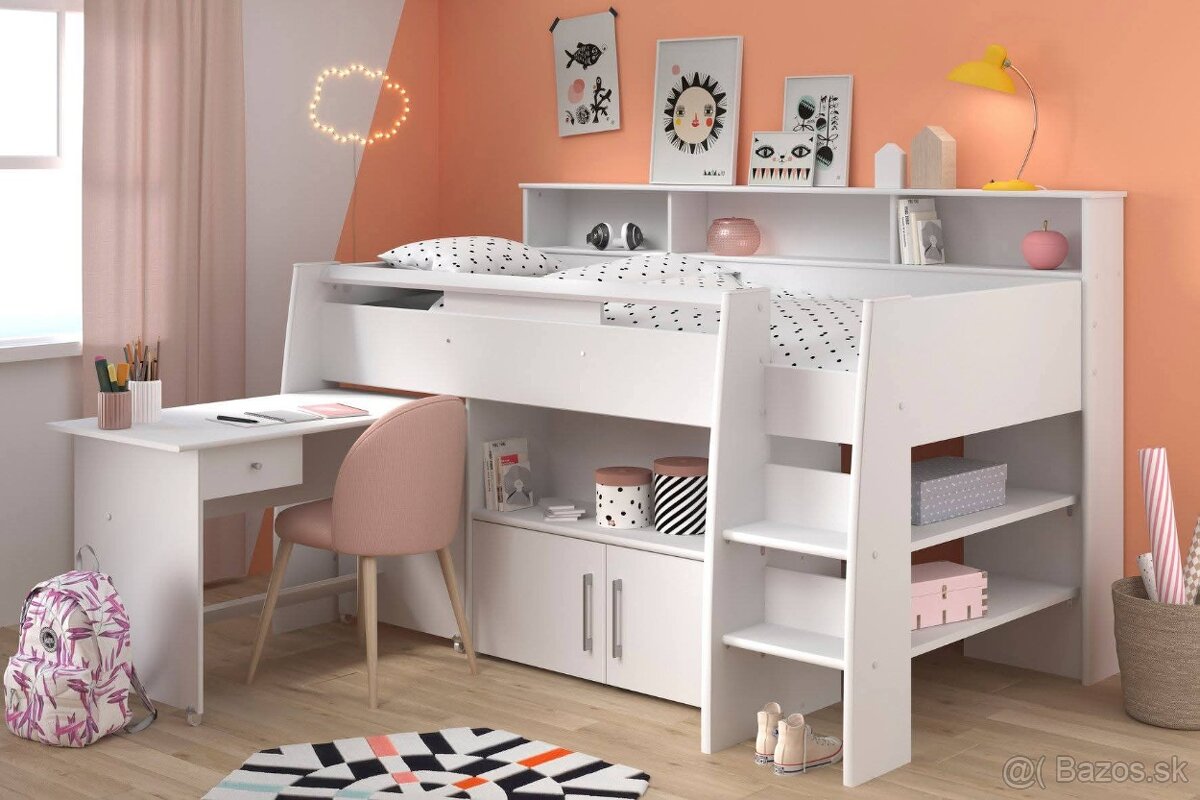 Multifunkčna postel Swan s písacím stolíkom - 2