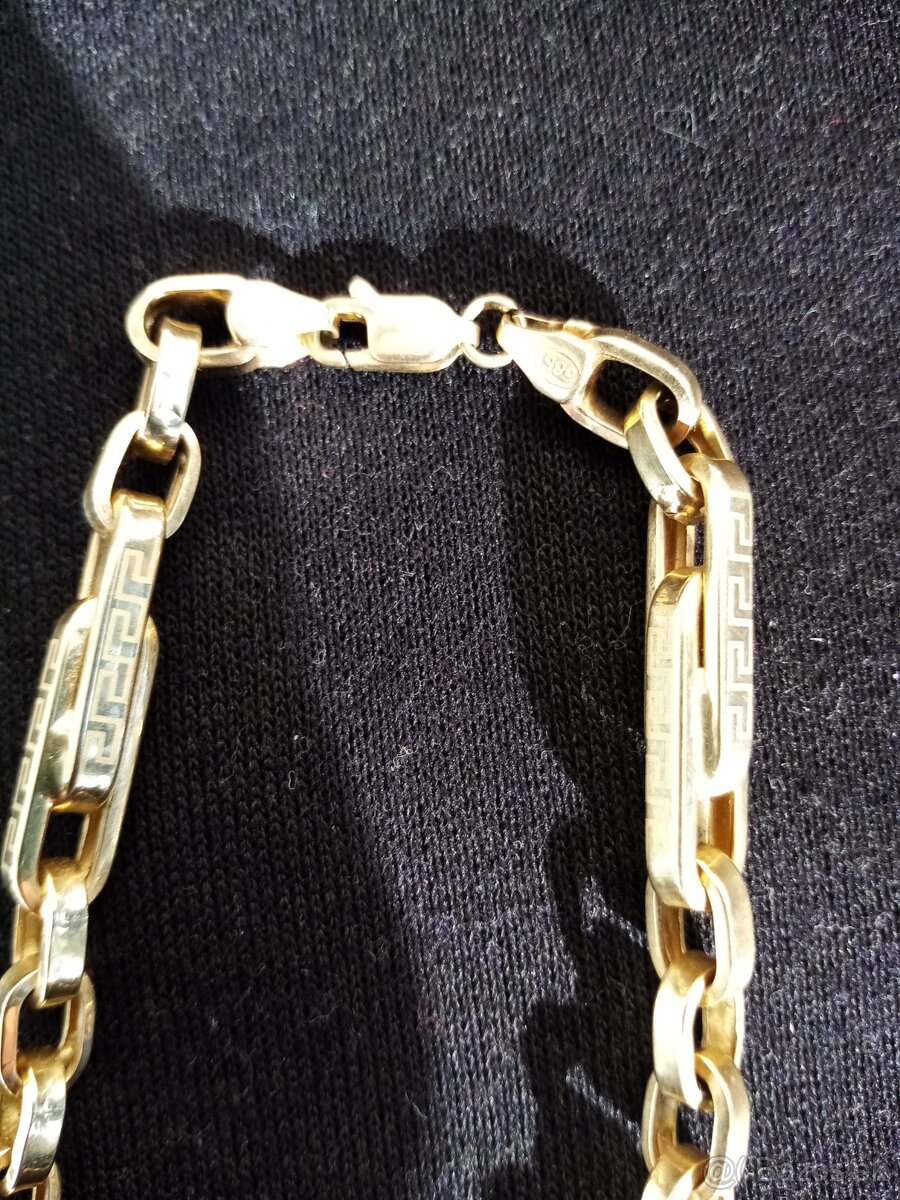 Zlatá retiazka +náramok - 2