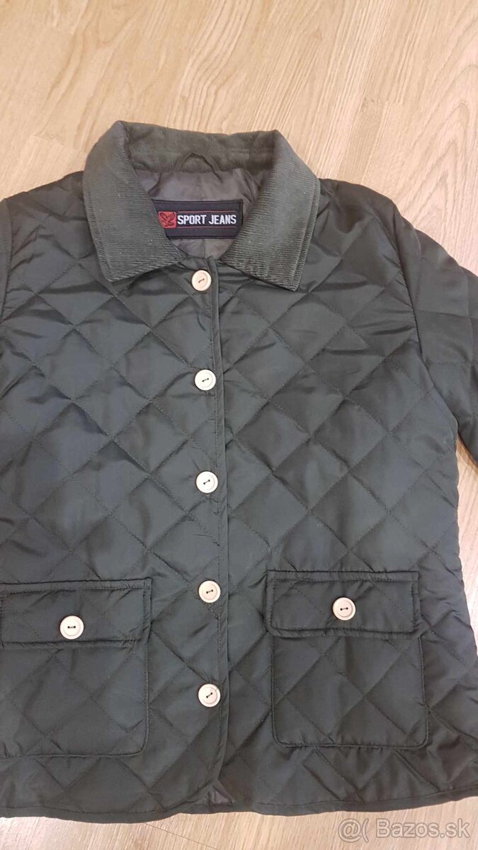 Tmavo zelená prechodná bundička v. 42 - 2