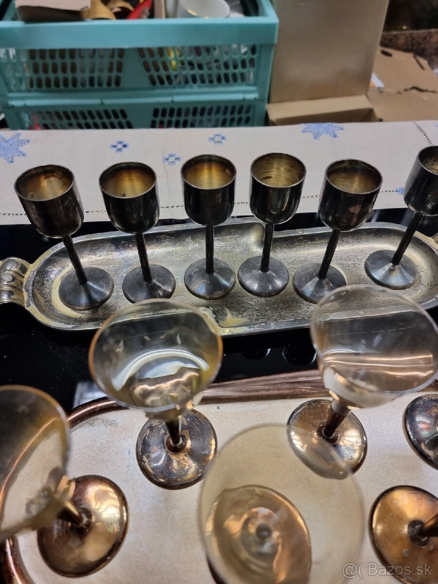 Predám retro zostavy alpaka + sklo - 2