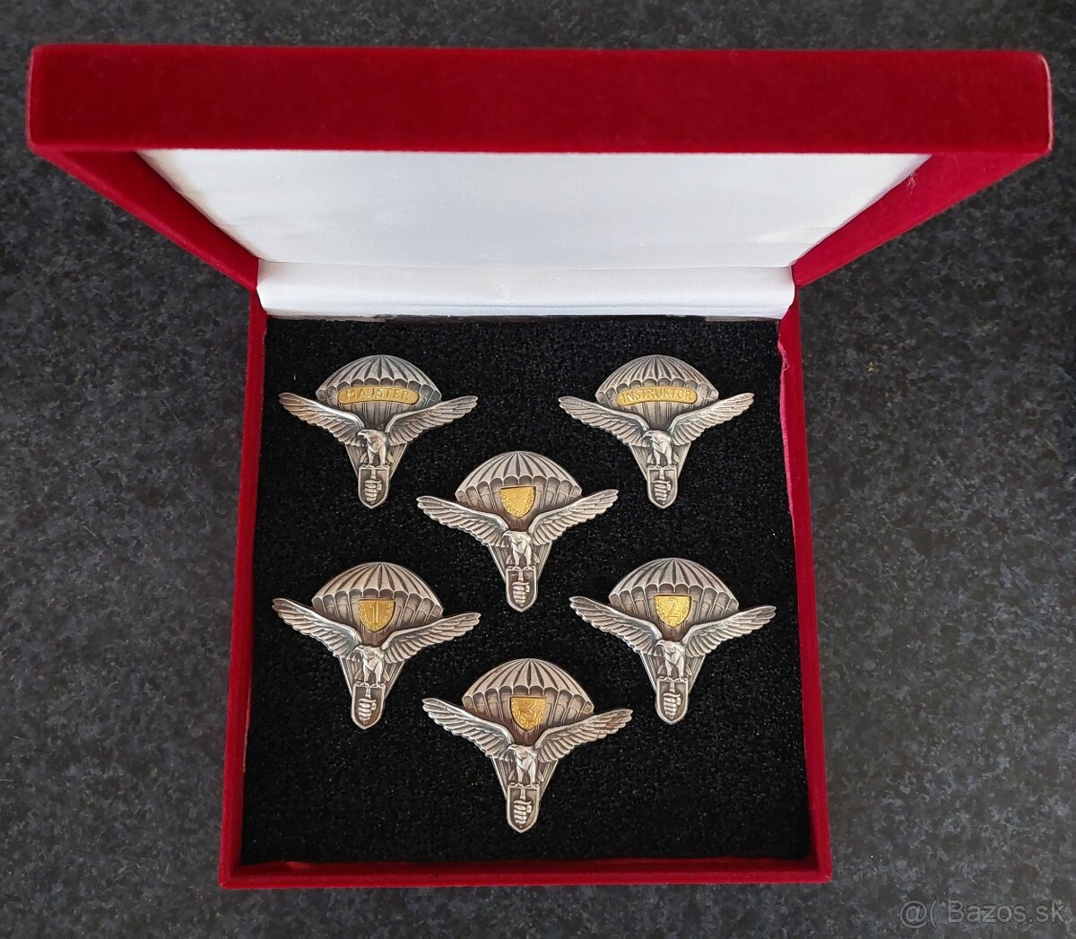 Predám set odznakov výsadkára SR - para, armáda, vojsko - 2