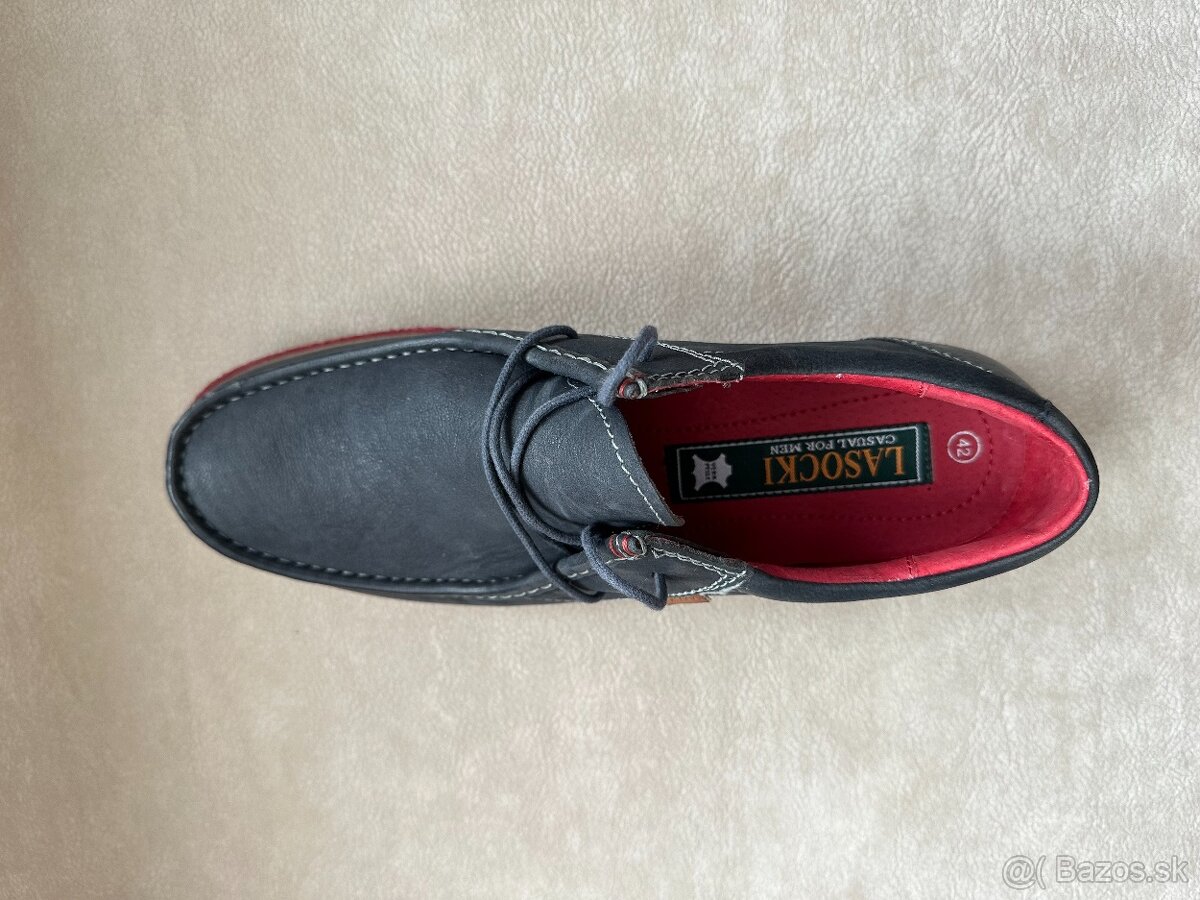 Kožené mokasíny pánske - 2