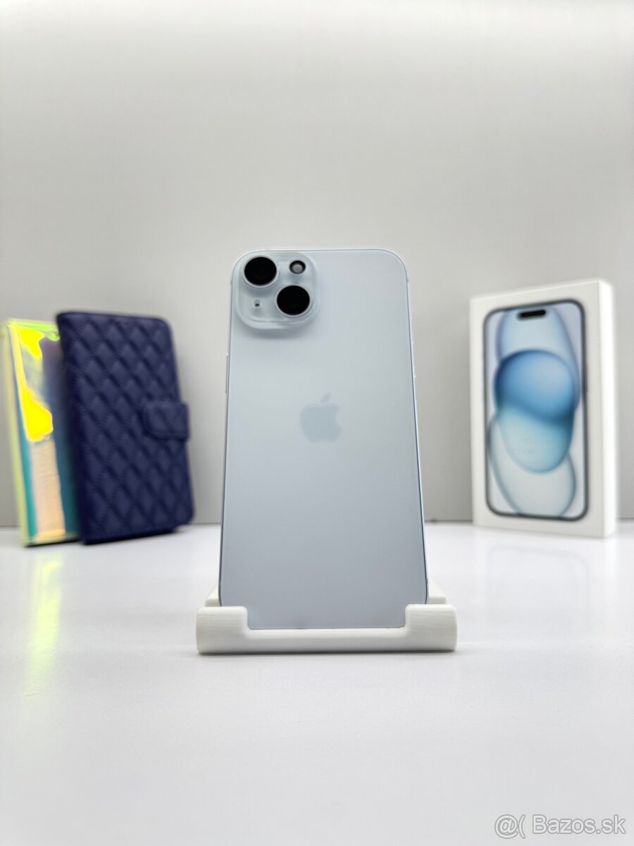 iPhone 15 128GB BLUE TOP STAV ORIGINÁL - 2