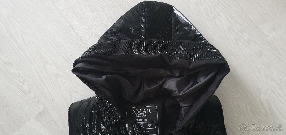 Vesta so zirkónmi a bočnými rázporkami na zips - 2